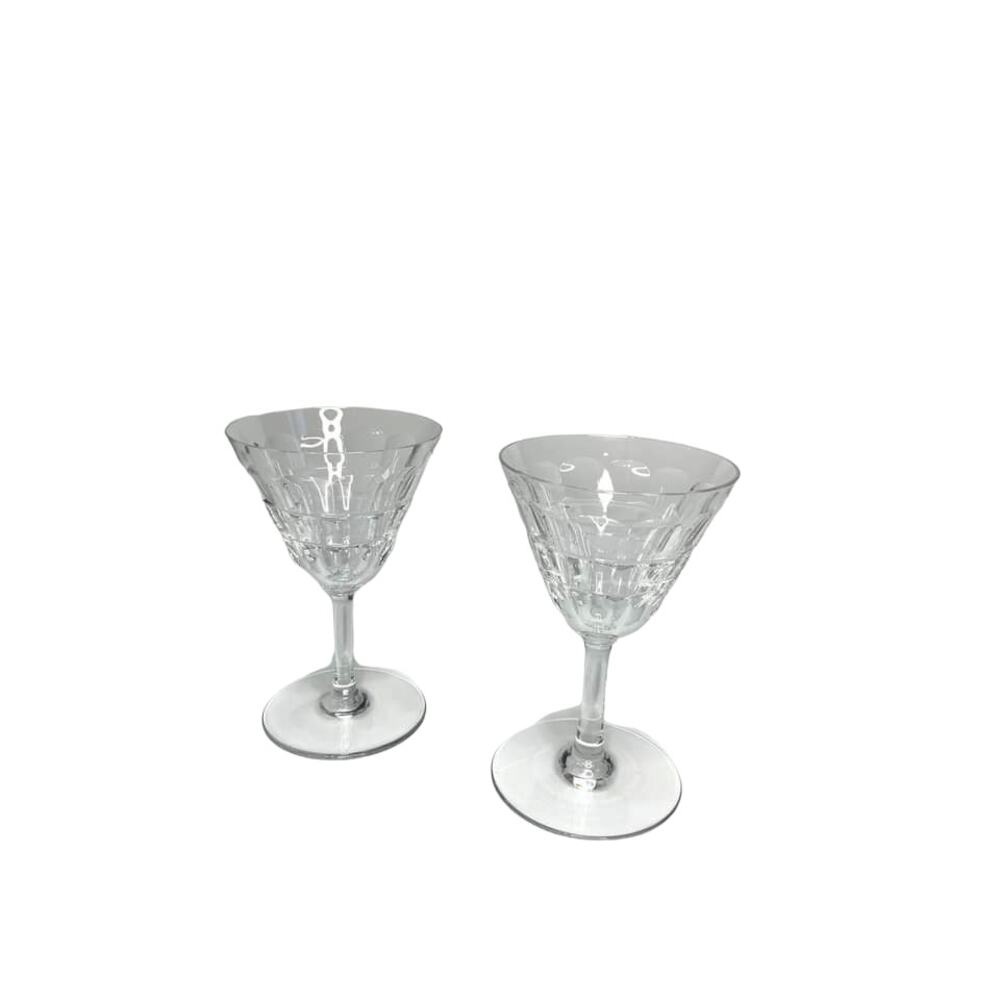 Baccarat Clear Crystal Glasses Set‎ of Two